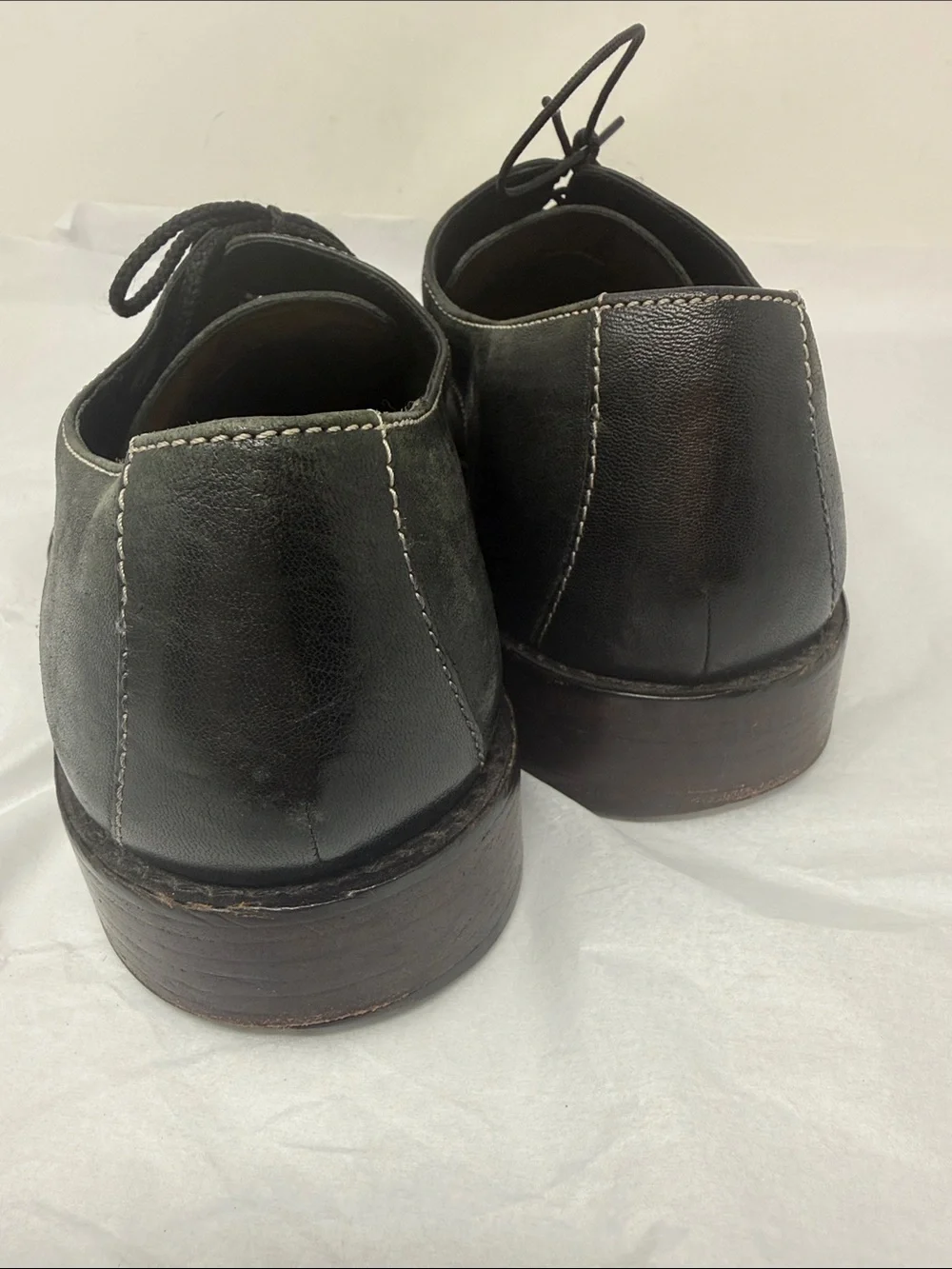 Cole Haan Black Leather Derby Dress Shoes Size 12 office business casual preppy